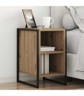 vidaXL Bedside Table Artisian Oak 39.5 x 30 x 50 cm Engineered Wood