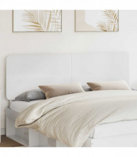 vidaXL Headboard Gloss White Engineered wood