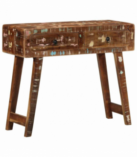 vidaXL Console Table 90x32x75 cm Solid Wood Reclaimed