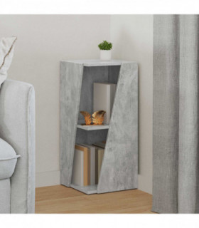 vidaXL Side Shelf Concrete Grey 33 x 32 x 70.5 cm Engineered Wood