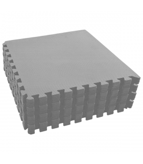 vidaXL Pool Ground Mat 24 pcs Black 8.64 ㎡ EVA Foam