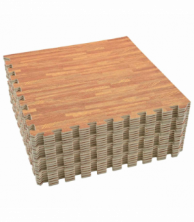 vidaXL Pool Ground Mat 24 pcs Brown 8.64 ㎡ EVA Foam