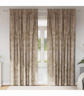 vidaXL Velvet Curtains 2 pcs Champagne 245 x 140 cm Velvet