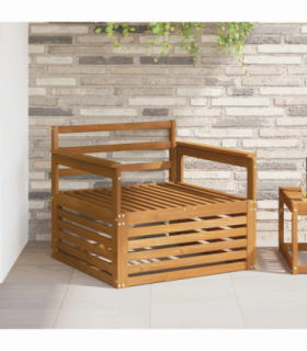 vidaXL 2 Piece Outdoor Sofa Natural