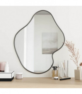 vidaXL Wall Mirror Black 60x50 cm