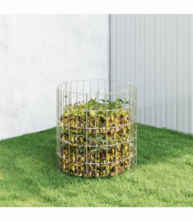 vidaXL Garden Composter Ø50x50 cm Galvanised Steel