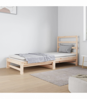 vidaXL Pull-out Day Bed without Mattress 2x(90x190) cm