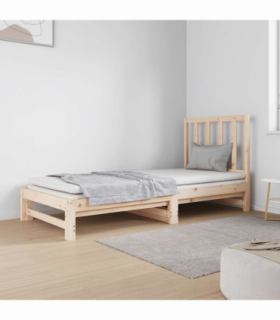 vidaXL Pull-out Day Bed without Mattress 2x(90x190) cm