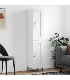 vidaXL Highboard White 34.5x34x180 cm Engineered Wood