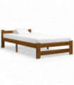 Bed Frame Honey Brown Solid Pine Wood 90x200 cm