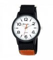 Watch 40mm Sports Case Bold Arabic Dial Velcro Strap Quartz Movement