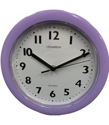 Champion Bold 9 inch Kitchen Lilac Wall Clock KC515LIL