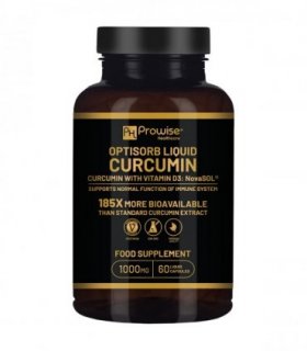 Optisorb Liquid Curcumin with Vitamin D - 60 Liqcaps