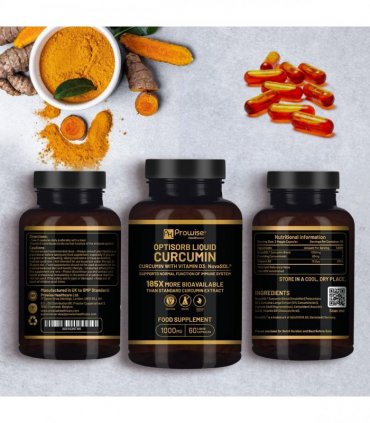 Optisorb Liquid Curcumin with Vitamin D - 60 Liqcaps