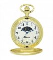 Pocket Watch Ravel Polished Sun / Moon Gold 18.24mm White/Gold Quartz Movement