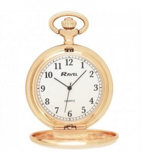Pocket Watch Elegant Rose Gold 20mm Plain Design Classic Look Formal Occasions