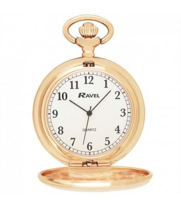 Pocket Watch Elegant Rose Gold 20mm Plain Design Classic Look Formal Occasions