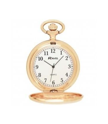 Pocket Watch Elegant Rose Gold 20mm Plain Design Classic Look Formal Occasions