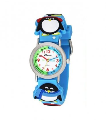 Watch Silicon White 3D Penguin Time Teacher Children Boy Girl Analogue Strap