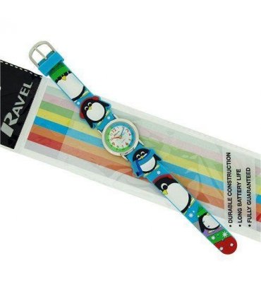 Watch Silicon White 3D Penguin Time Teacher Children Boy Girl Analogue Strap