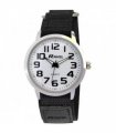 Watch White 40mm Sports Bold Arabic Dial Velcro Strap Quartz Movement.