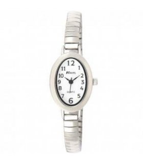 Ravel Ladies White Dial Silver Expander Bracelet Watch  R0202.02.2