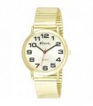 Watch Gilt 36mm Ravel Gents Watch Expander Strap Polished Round Case Bold Dial