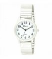 Ravel Mens Bold Number White Dial Silver Expander Bracelet Watch R0232.01.1
