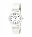 Watch Ravel Women's Bold Number White Dial Expander Bracelet 9.53 cm White