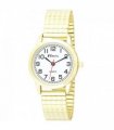Ravel Ladies Bold Number White Dial Gold Expander Bracelet Watch R0232.12.2