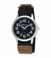 Watch Velcro Strap Sports Case Arabic Dial 40mm Black Stainless Steel