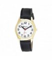 Wristwatches Ravel Ladies Classic Strap Watch Black / Gold 27mm Brass Black