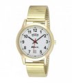 Watch Stainless Steel 40mm Gold White Day/Date Quartz Men's Standard 16mm