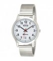 Watch Ravel Gents Stainless Steel Day/Date Silver Bracelet Strap White Dial