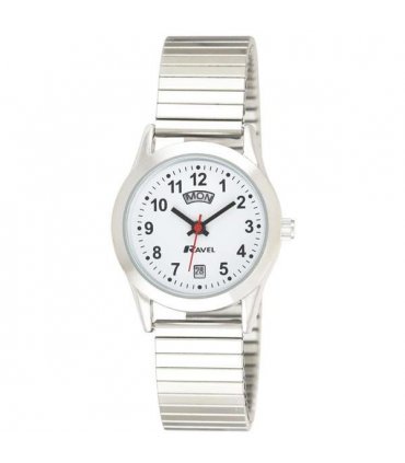 Ravel Womens Day Date Expander Silver Watch R0706.20.2EX
