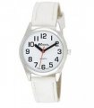 Watch White Faux Leather 31mm Ravel Ladies Classic Strap Easy Read Dial