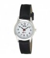 Wristwatches Black/Silver Stainless Steel Faux Leather Day Date Watch 26mm Case