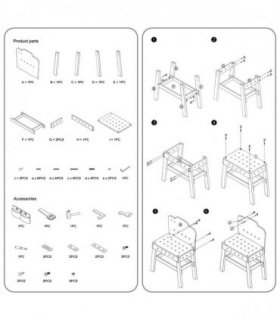 Wooden Carpenter Workshop Builder Craft Tools Playset 3+ for Role-Playing Kids