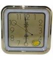 Amplus Square Wall Clock Gold with Gold Face PW030G