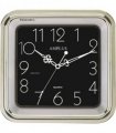 Amplus Square Silver with Black Face Wall Clock PW030S