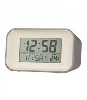 Acctim Alta Reflection Digital Alarm in Owl Grey 15867