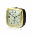 Ravel Retro Styled Small Size Bedside Quartz Alarm Clock - Black / Gold RC041.32