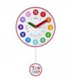 Acctim Matilda Pendulum Time Teaching 25cm Wall Clock White 25032