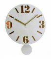 Widdop Pendulum Milky Clock W7319