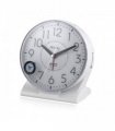 Alarm Clock Ravel Large Contemporary Quartz White Beep Crescendo LED