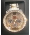 NY LONDON GENTS BLING WATCH PI-7498 GOLD.BLACK