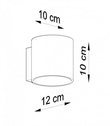 Wall Lamp ORBIS Up/Down Natural Wood Round Tube Boho Design LED G9