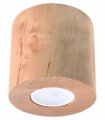 Ceiling lamp ORBIS Natural Wood Round Tube Boho Design GU10