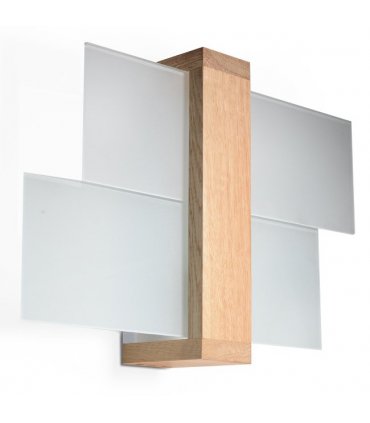 Wall Lamp FENIKS 1 Natural Wood Modern Loft Design LED E27
