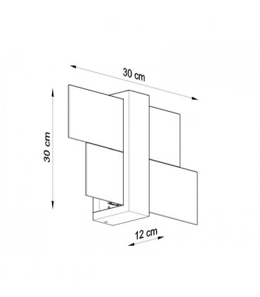 Wall Lamp FENIKS 1 Natural Wood Modern Loft Design LED E27